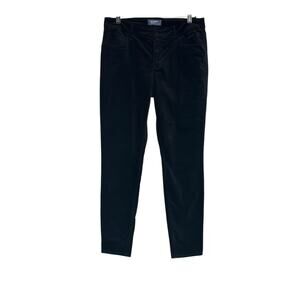 Old Navy Rockstar black velvet mid rise jeans size 12